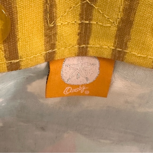 Anne Ormsby Canvas Beach Barrel Drawstring Bag Attached Makeup Zipper Pouch NICE - Picture 13 of 16